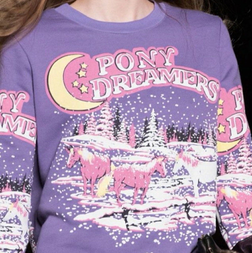 Leit Motiv Italy Purple Pony Dreamer Sweatshirt